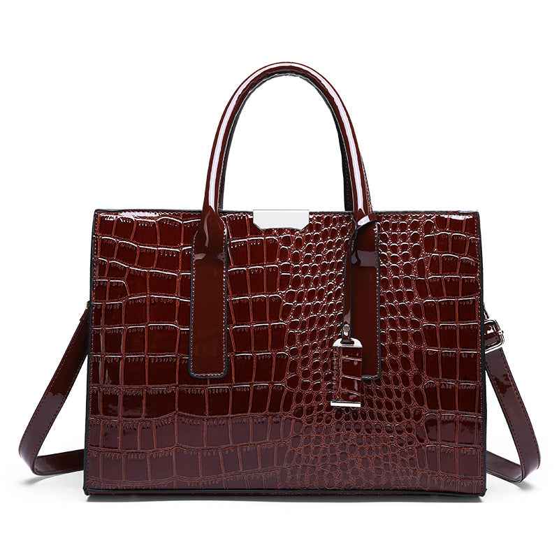 Crocodile pattern women's single-shoulder bag