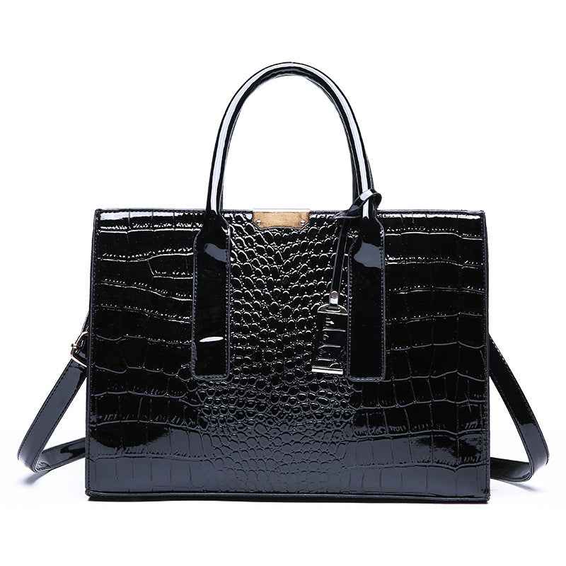 Crocodile pattern women's single-shoulder bag