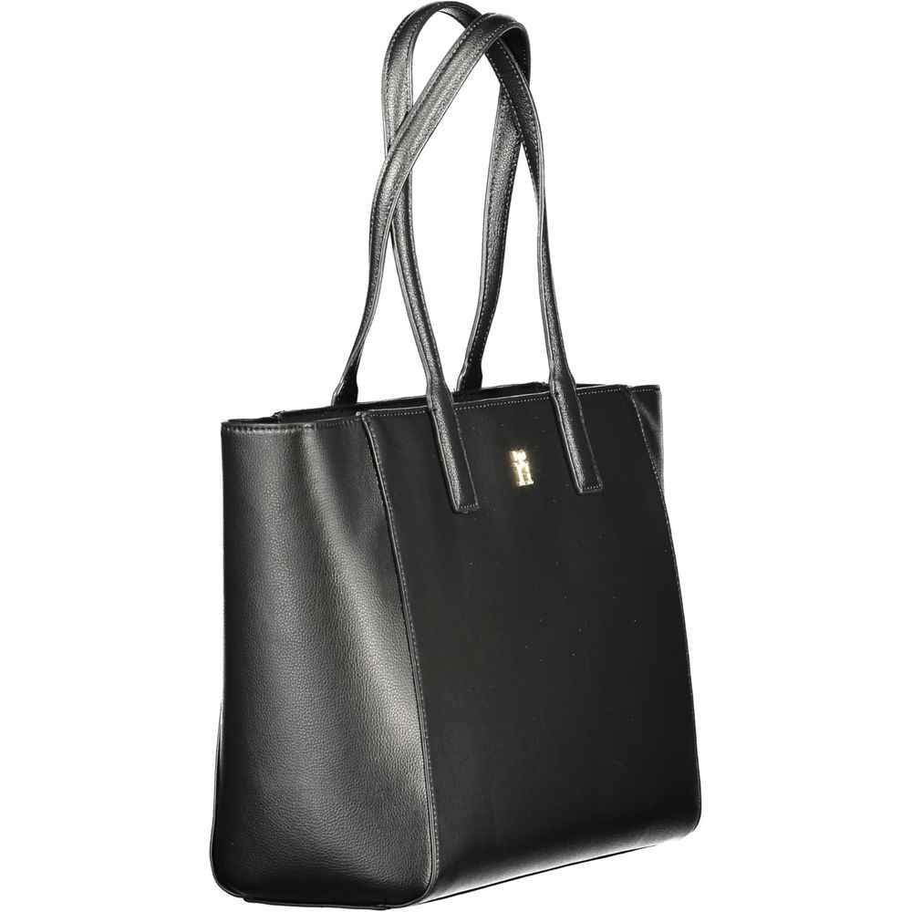 Tommy Hilfiger Black Recycled Polyester Women Handbag