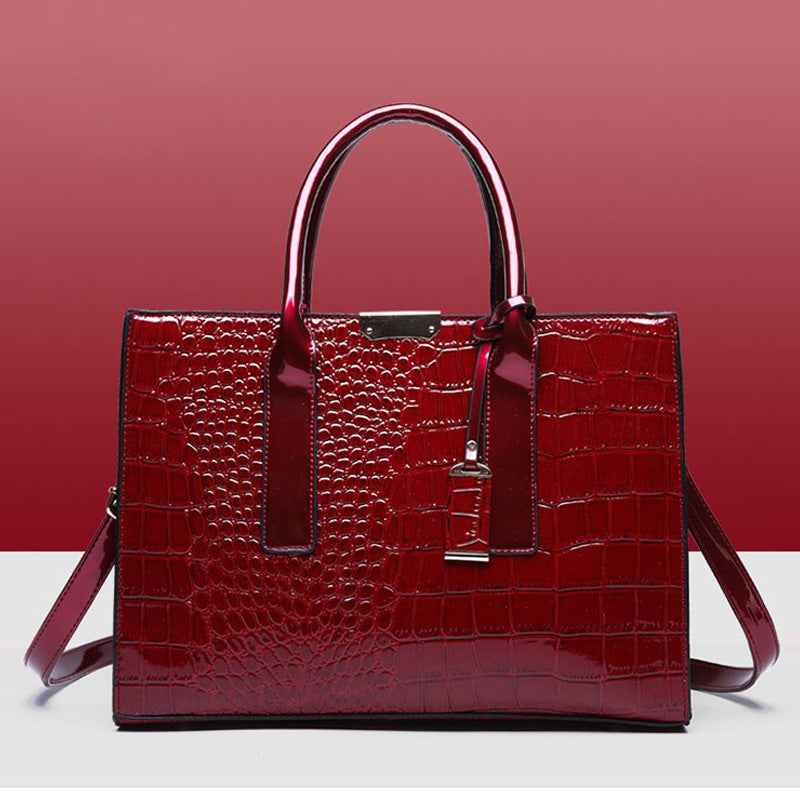 Crocodile pattern women's single-shoulder bag