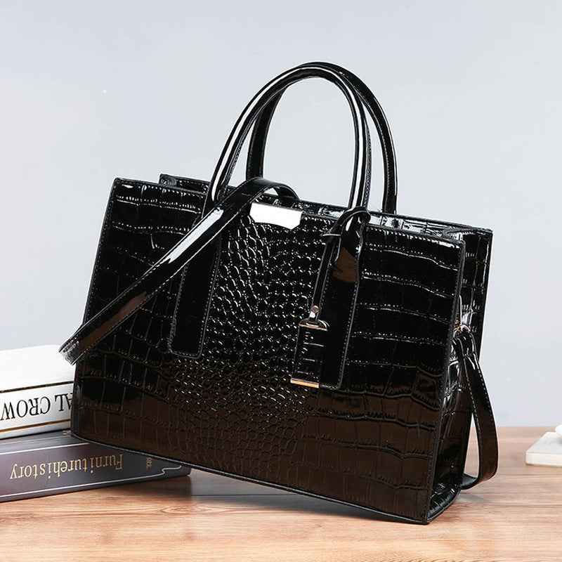 Crocodile pattern women's single-shoulder bag