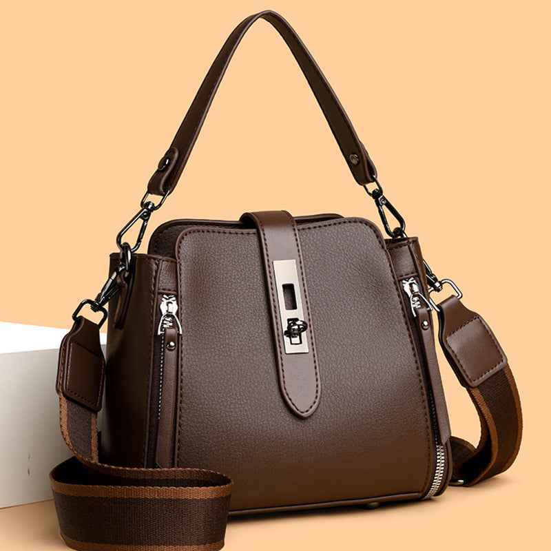Fashionable And High-End Quality Single-Shoulder Hand-Held Bucket Bag