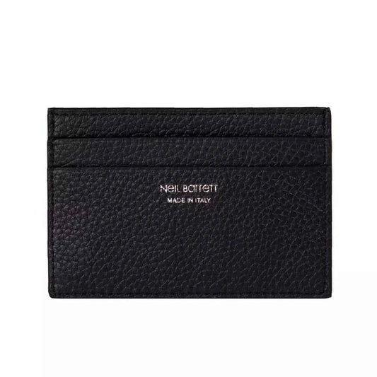 Neil Barrett Black Leather Men's Wallet - Maison Cuirelle