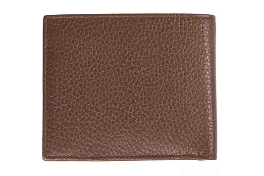 Trussardi Brown Leather Men Wallet - Maison Cuirelle