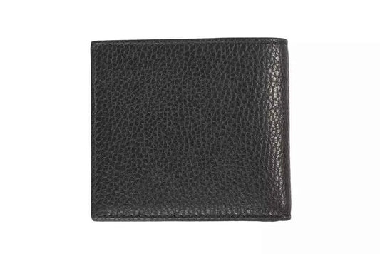 Trussardi Black Leather Men's Wallet - Maison Cuirelle