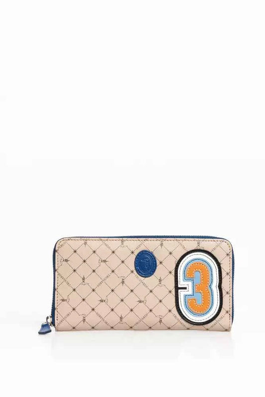 Trussardi Beige Leather Men Wallet - Maison Cuirelle