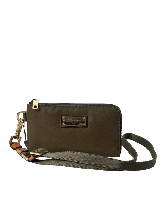 Dolce & Gabbana Dark Green Nylon Logo Multifunctional Kit 2 Pcs Set Bags - Maison Cuirelle