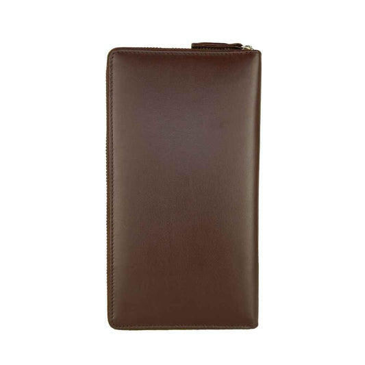 Cavalli Class Sophisticated Brown Leather Wallet - Maison Cuirelle