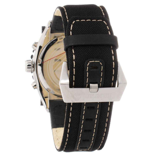 Timberland Black Leather Watch - Maison Cuirelle