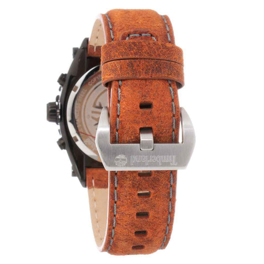 Timberland Brown Leather Watch - Maison Cuirelle