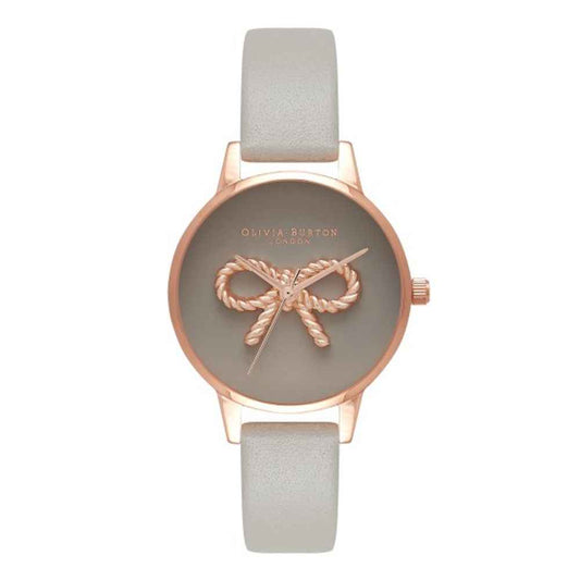 Olivia Burton Gray Artificial Leather Watch - Maison Cuirelle