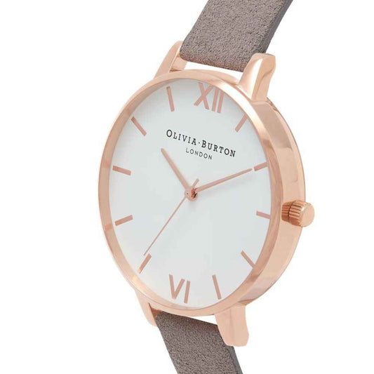 Olivia Burton Gray Artificial Leather Watch - Maison Cuirelle