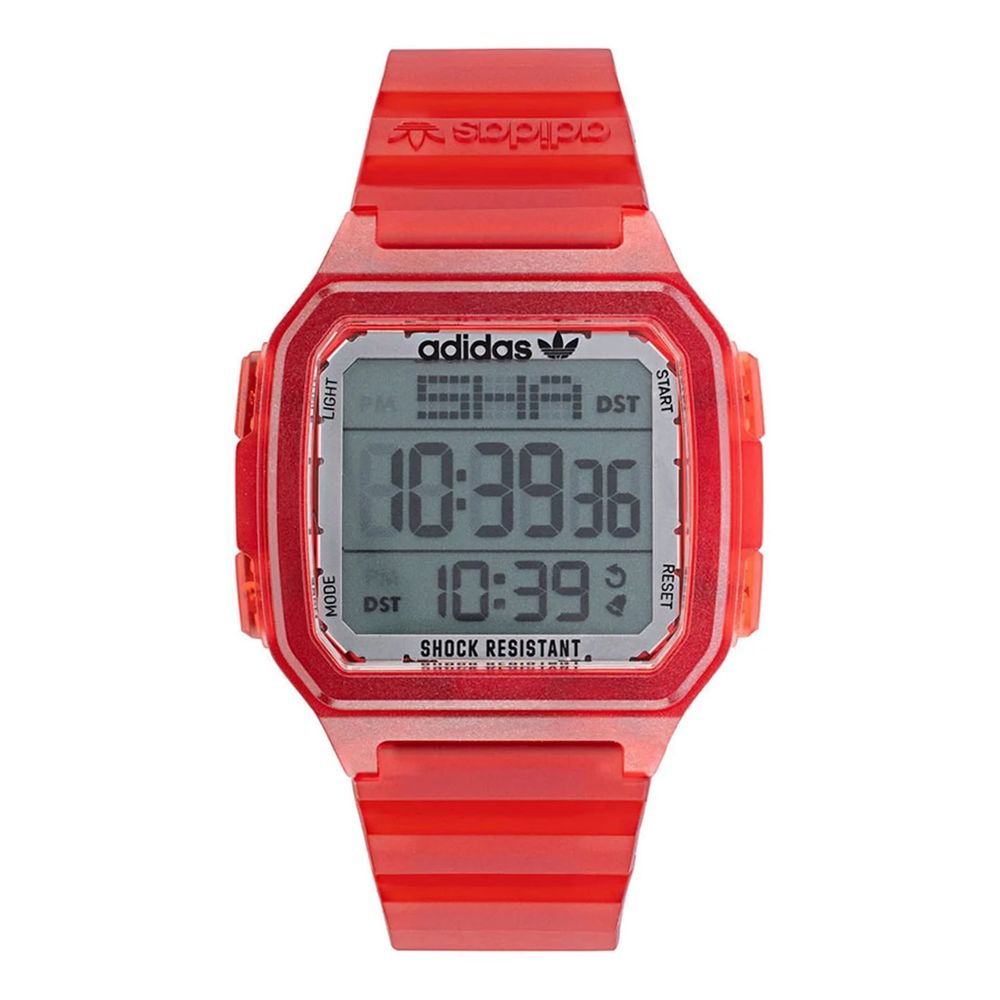 Adidas Red Resin Watch - Maison Cuirelle
