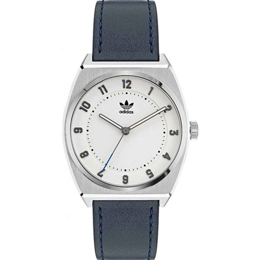 Adidas Blue Leather Watch - Maison Cuirelle