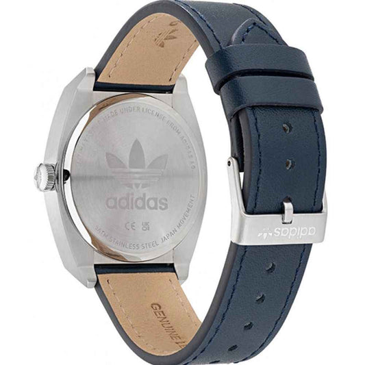 Adidas Blue Leather Watch - Maison Cuirelle