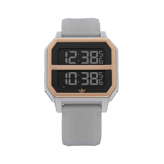 Adidas Gray Synthetic Watch - Maison Cuirelle