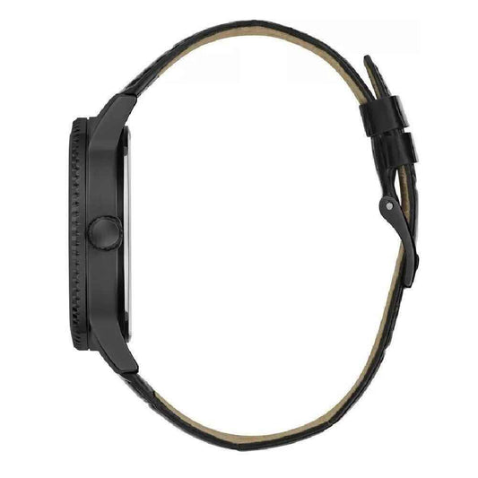 Guess Black Leather Watch - Maison Cuirelle