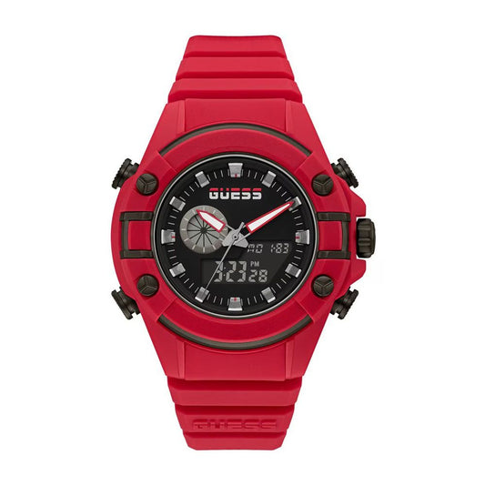Guess Red Synthetic Watch - Maison Cuirelle