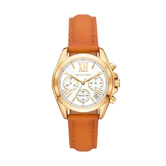 Michael Kors Brown Leather Watch - Maison Cuirelle