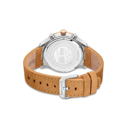 Timberland Brown Leather Watch - Maison Cuirelle