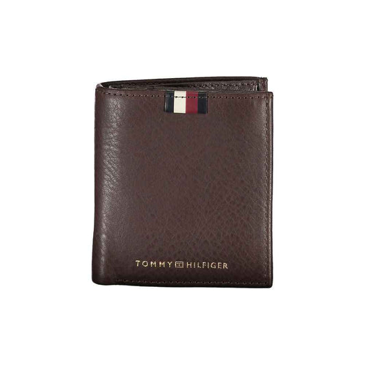 Tommy Hilfiger Brown Leather Wallet - Maison Cuirelle