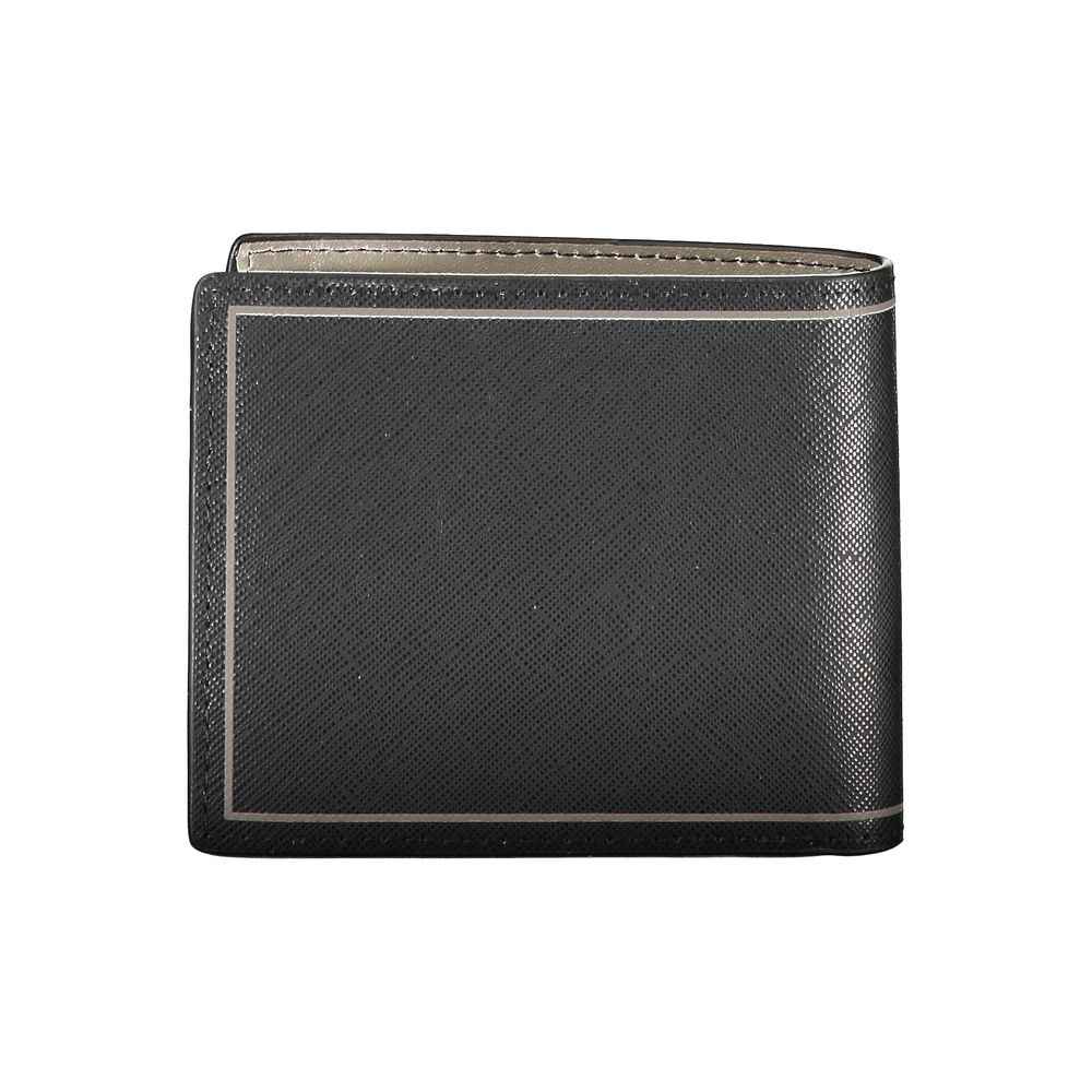 Tommy Hilfiger Black Leather Wallet - Maison Cuirelle