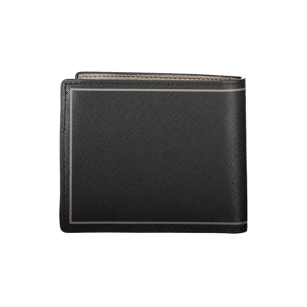 Tommy Hilfiger Black Leather Wallet - Maison Cuirelle