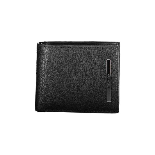 Calvin Klein Black Leather Wallet - Maison Cuirelle