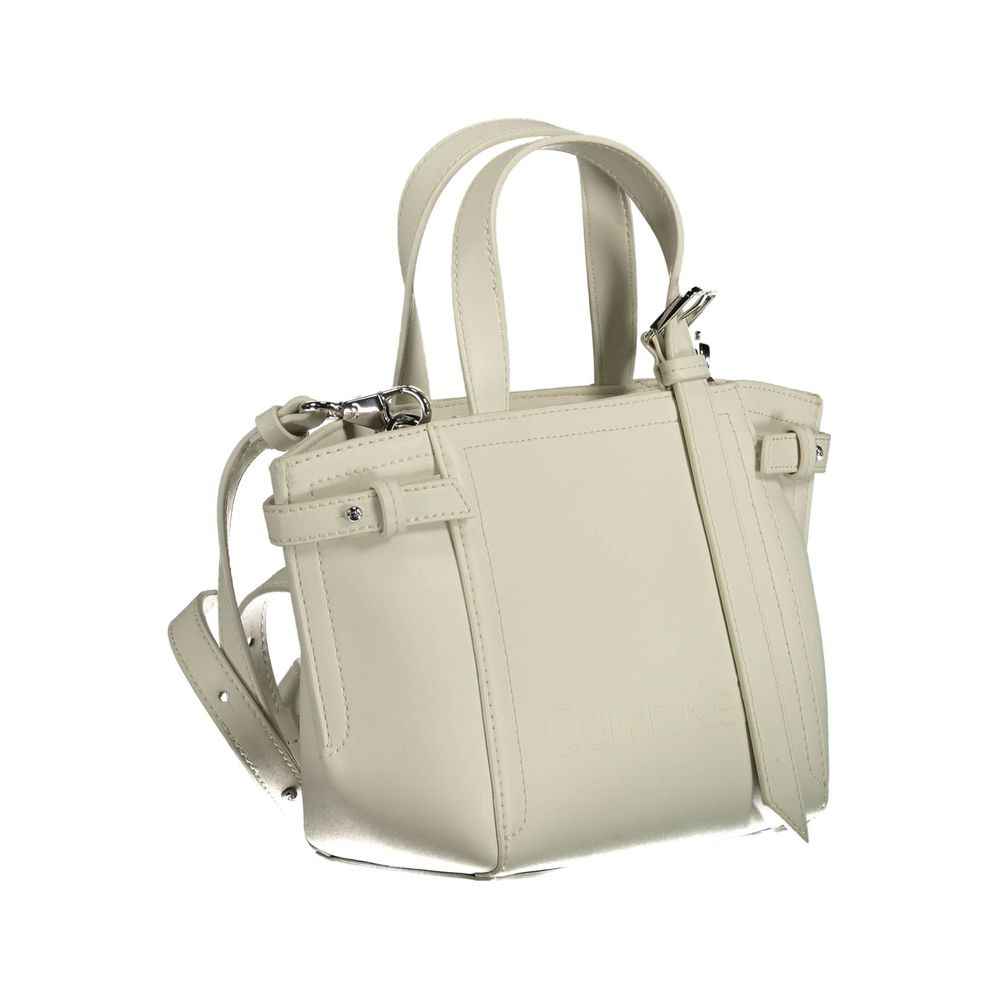 Calvin Klein White Polyester Handbag - Maison Cuirelle