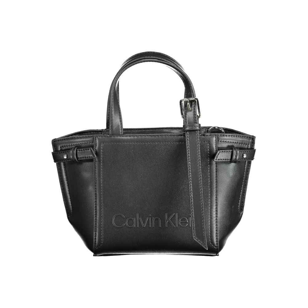 Calvin Klein Black Polyester Handbag - Maison Cuirelle
