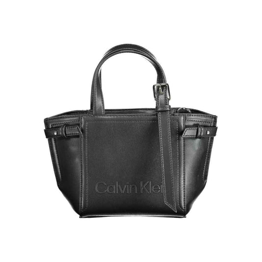 Calvin Klein Black Polyester Handbag - Maison Cuirelle
