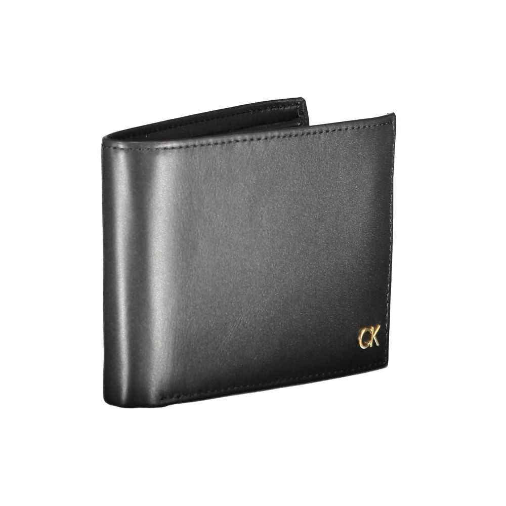 Calvin Klein Black Leather Wallet - Maison Cuirelle