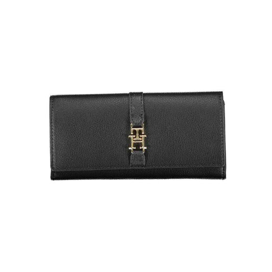 Tommy Hilfiger Black Polyethylene Wallet - Maison Cuirelle