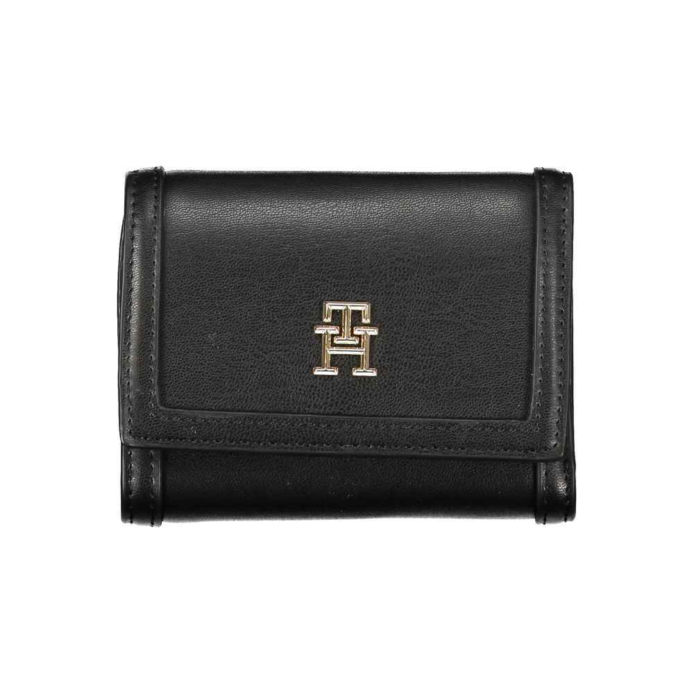Tommy Hilfiger Black Polyethylene Wallet - Maison Cuirelle