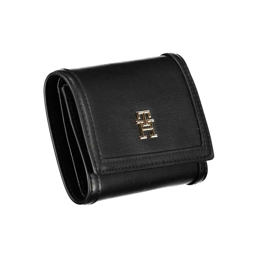 Tommy Hilfiger Black Polyethylene Wallet - Maison Cuirelle