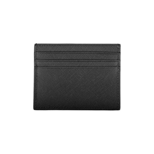 Tommy Hilfiger Black Leather Wallet - Maison Cuirelle