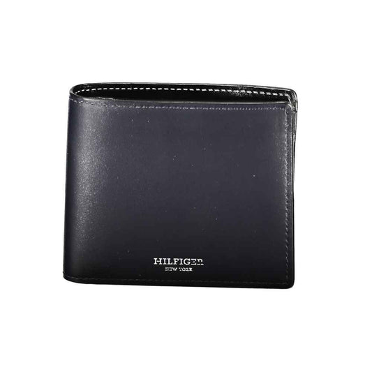 Tommy Hilfiger Blue Leather Wallet - Maison Cuirelle