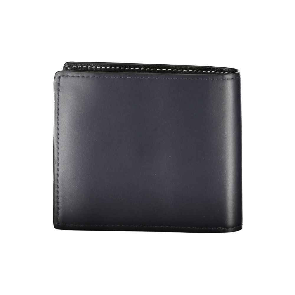 Tommy Hilfiger Blue Leather Wallet - Maison Cuirelle
