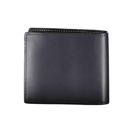 Tommy Hilfiger Blue Leather Wallet - Maison Cuirelle