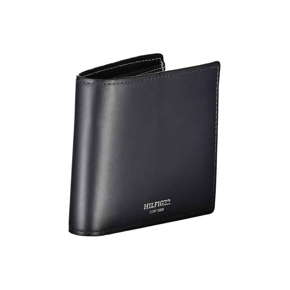 Tommy Hilfiger Blue Leather Wallet - Maison Cuirelle