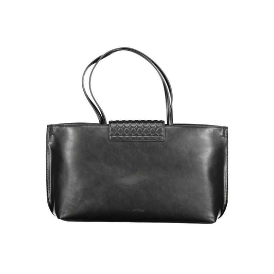 Calvin Klein Black Polyester Handbag - Maison Cuirelle