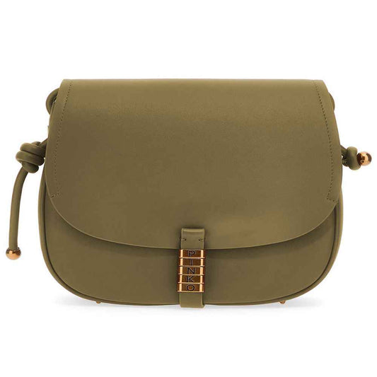 PINKO Green Leather Crossbody Bag - Maison Cuirelle