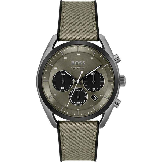 Hugo Boss Green Fabric Watch - Maison Cuirelle