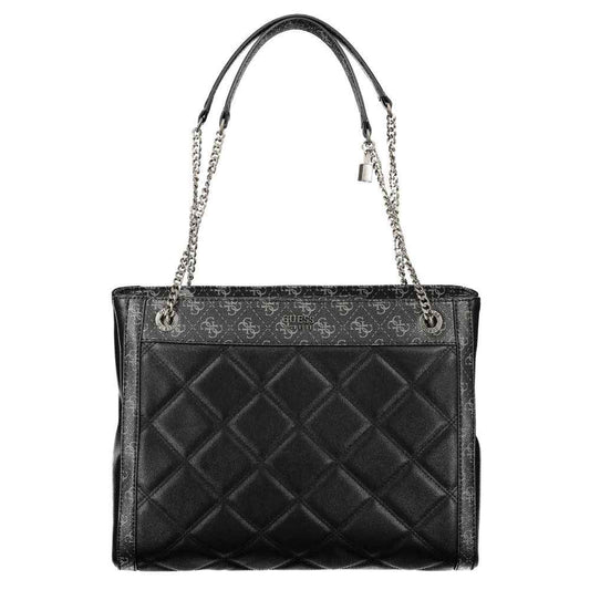 Guess Jeans Black Polyethylene Handbag - Maison Cuirelle