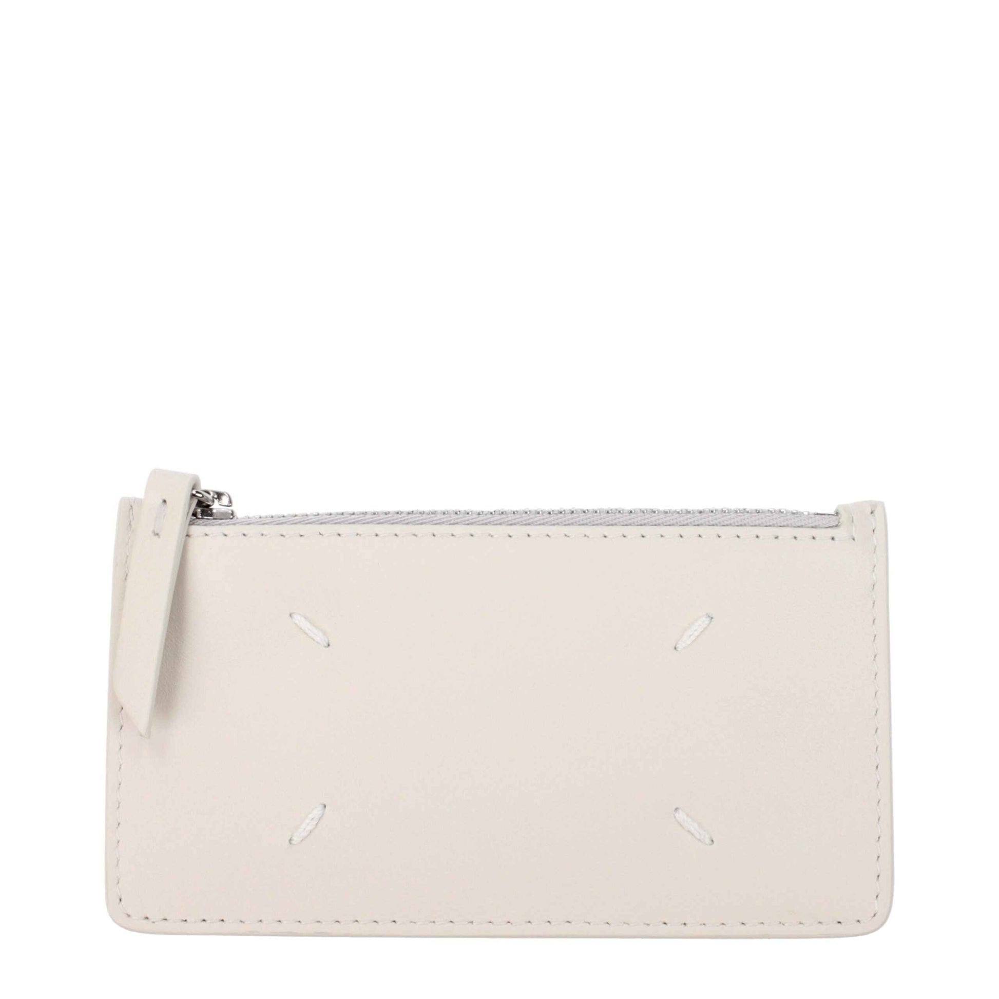 Maison Margiela Beige Leather Wallets