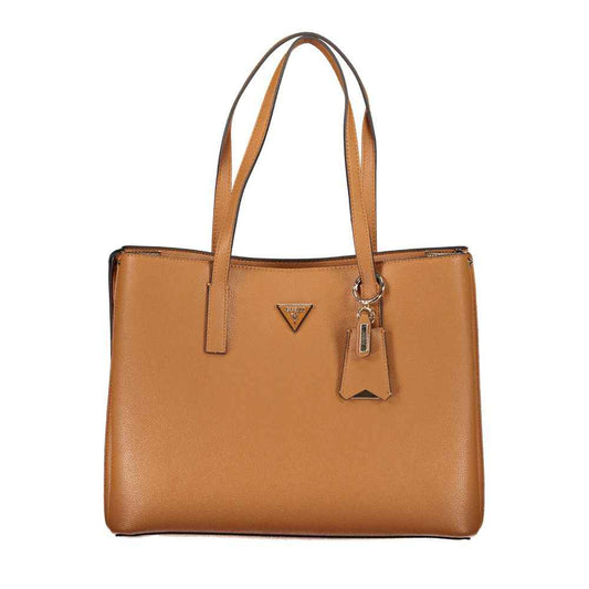 Guess Jeans Brown Polyethylene Handbag - Maison Cuirelle