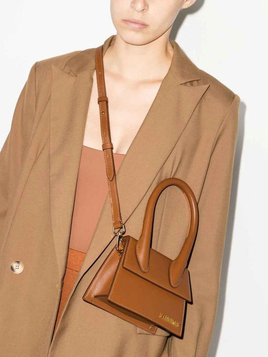 Jacquemus Le Chiquito Moyen Brown Bag - Maison Cuirelle