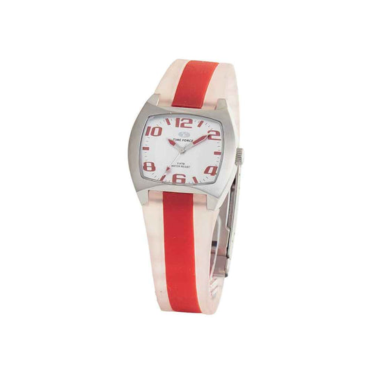 Time Force Red Rubber Watch - Maison Cuirelle