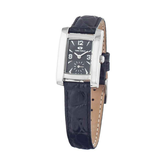 Time Force Black Leather Watch - Maison Cuirelle