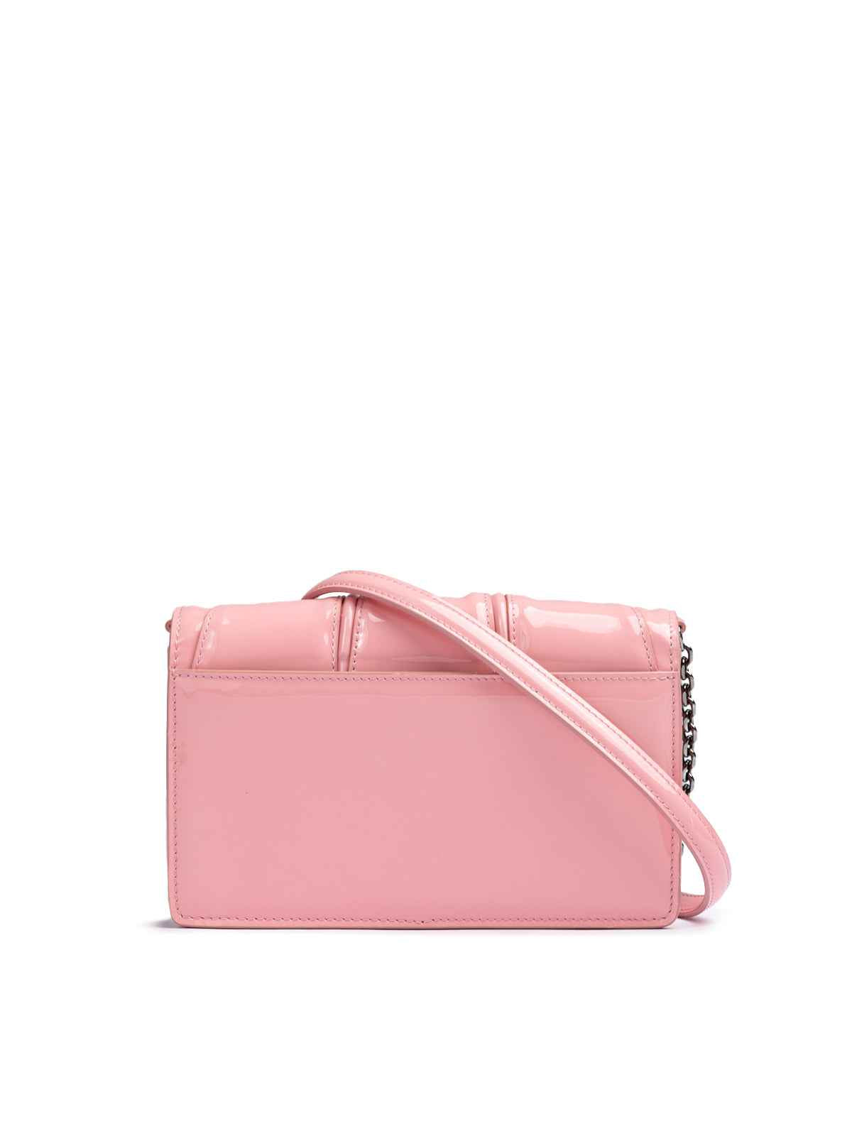 Ferrari Pink GT patent leather bag with chain - Maison Cuirelle